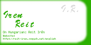iren reit business card